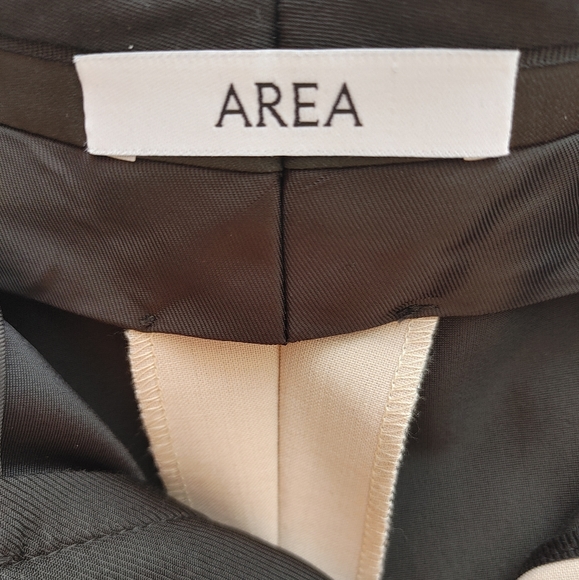 Area NYC pale pink cream tuxedo crystal pants sz6 - Picture 9 of 12